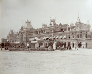 A vásár főépülete, az összoroszországi kiállítás, Nyizsnyij Novgorod, Oroszország, 1896.