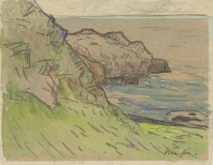 Sziklás part Bretagne-ban Bretonse kustlandschap alkotó: Maxime Camille Louis Maufra