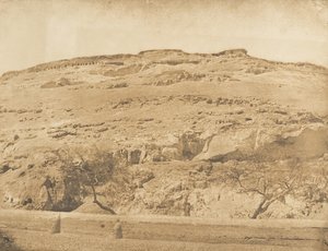 Lycopolis ősi nekropolisza, Syoutban, 1849-50. alkotó: Maxime Du Camp
