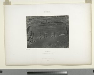 Részlet a Nagy Templomból, Abu Sunbul, Egyiptom alkotó: Maxime Du Camp