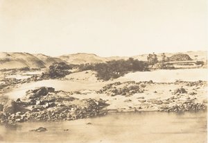 Az első szürkehályog bejárata Asszuán közelében, 1849-50. alkotó: Maxime Du Camp