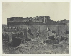Hátsó homlokzat, Dendera Teutyres nagy temploma, Felső-Egyiptom, 184951, nyomtatva 1852. alkotó: Maxime Du Camp