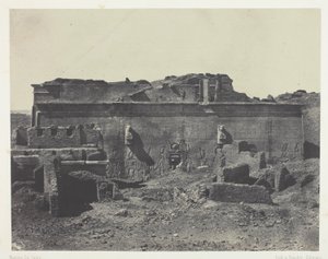 Hátsó homlokzat, Dendera nagy temploma (Teutyres), Felső-Egyiptom