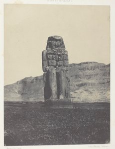 Korna, Memnon szobra; Théba alkotó: Maxime Du Camp