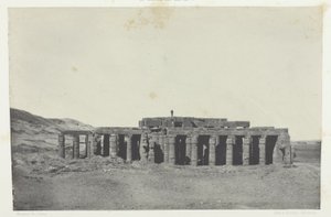 Gournah, Osymandias sírja; Théba, 58. tábla az "Egypte, Nubie, Palestine et Syrie" című albumból (1852). alkotó: Maxime Du Camp