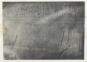 Ízisz nagy temploma Philoe-ban, Demotic Inscription, Núbia, 184951, nyomtatva 1852-ben. alkotó: Maxime Du Camp