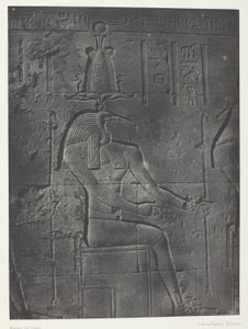 Isis nagy temploma Philoe-ban, Tôth Ibiocéphale; Núbia, 79. tábla az "Egypte, Nubie, Palestine et Syrie" albumból (1852).