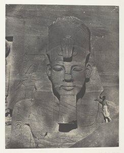 Ibsamboul, Colosse Médial (Enfoui) du Spéos de Phrè Nubie, Palestine et Syrie, 106. tábla az "Egypte, Nubie, Palestine et Syrie" albumból (1852). alkotó: Maxime Du Camp