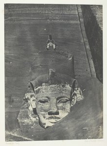 Ibsamboul, Western Colossus Of Spéos De Phrè, Núbia, 184951, nyomtatva 1852-ben. alkotó: Maxime Du Camp