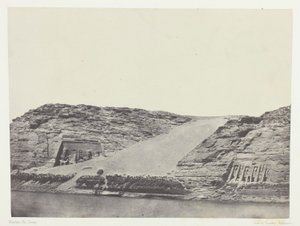 Ibsamboul, Les Deux Spéos; Nubie, 101. tábla az "Egypte, Nubie, Palestine et Syrie" című albumból (1852).