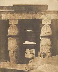 Khons templomának belseje, Karnac, Théba, 1849-50. alkotó: Maxime Du Camp