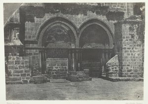 Jeruzsálem, a Szent Sír Templom alsó árkádjai, Palesztina, 184951, nyomtatva 1852.