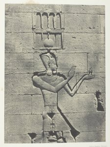 Kalabscheh, Sculptures De La Façade Postérieure Du Temple; Nubie, 91. tábla az "Egypte, Nubie, Palestine et Syrie" albumból (1852). alkotó: Maxime Du Camp