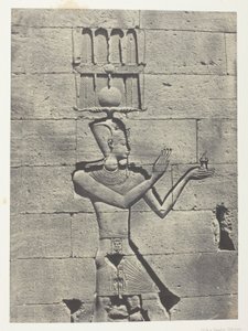 Kalabscheh, Sculptures De La Façade Postérieure Du Temple; Nubie, 91. tábla az "Egypte, Nubie, Palestine et Syrie" albumból (1852). alkotó: Maxime Du Camp