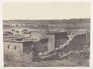 Kalabscheh, a Kalabscheh-templom általános képe (Talmis); Núbia alkotó: Maxime Du Camp