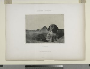 Le Sphinx, Egyiptom (f/w fotó) alkotó: Maxime Du Camp