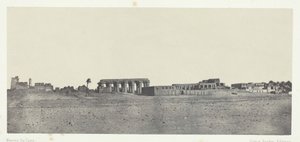 Luxor, A romok általános képe, Théba, 184951, nyomtatva 1852. alkotó: Maxime Du Camp