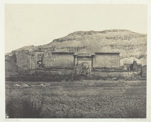 Medinet-Habou, Általános nézet a Rinesről, Théba, 184951, nyomtatva 1852-ben. alkotó: Maxime Du Camp