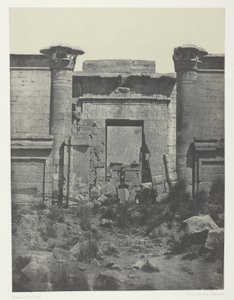 Medinet-Habou, Thutmoseum Propylaea; Théba alkotó: Maxime Du Camp
