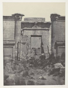 Medinet-Habou, Thutmoseum Propylaea; Théba alkotó: Maxime Du Camp