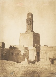 A Khalif Hakem mecset keleti minaretje, Kairó, 1849. december 27. alkotó: Maxime Du Camp