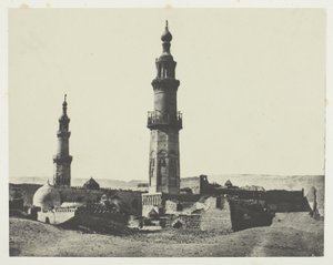 Aly-Bey mecset, Girgeh, Felső-Egyiptom, 15. tábla az "Egypte, Nubie, Palestine et Syrie" albumból (1852) alkotó: Maxime Du Camp