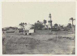 El-Arif mecset és Murad-Bey sírja, Felső-Egyiptom, 13. tábla az "Egypte, Nubie, Palestine et Syrie" című albumból (1852) alkotó: Maxime Du Camp