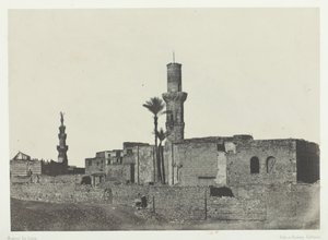 Mecset Bab-el-Saïda közelében, Le Kaire, 184951, nyomtatva 1852-ben. alkotó: Maxime Du Camp