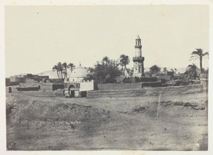 El-Arif mecset és Murad-Bey sírja, Felső-Egyiptom, 13. tábla az "Egypte, Nubie, Palestine et Syrie" című albumból (1852) alkotó: Maxime Du Camp