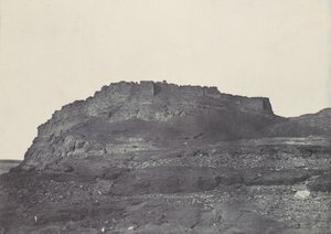 Núbia. Ibrym-erőd Ősi Premmis. Déli nézet, 1850. alkotó: Maxime Du Camp