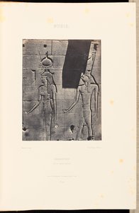 Núbia. Kalabscheh. Isis és Horus-Arsiési alkotó: Maxime Du Camp