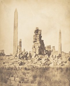 Obeliszkek a karnac-thébai palotából, 1849-50. alkotó: Maxime Du Camp