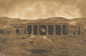 Gournah Menephteun palota Thébában, 1849-50. alkotó: Maxime Du Camp