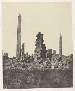 Karnak-palota, Az obeliszkek; Théba alkotó: Maxime Du Camp