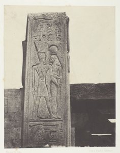karnaki palota, oszlop, előtt, gránit, szentély; Théba
