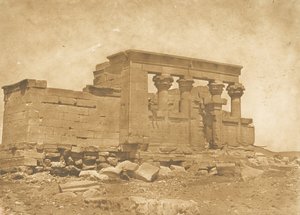 Déboude Parembole templomának Pronaosz, 1850. április 10. alkotó: Maxime Du Camp