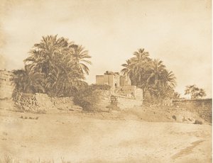 Egy római diadalív romjai Philae-ban, 1850. április. alkotó: Maxime Du Camp