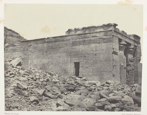 Temple De Dandour (Ancienne Tantour), Dédié à La Triade Osiris-Isis-Horus; Nubie, 93. tábla az "Egypte, Nubie, Palestine et Syrie" albumból (1852). alkotó: Maxime Du Camp