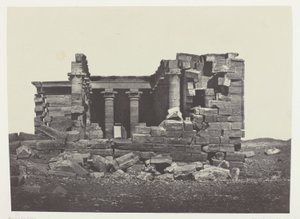 Temple De Maharakkah (Hièra Sycaminos Des Grecs); Núbia, 96. tábla az "Egypte, Nubie, Palestine et Syrie" albumból (1852). alkotó: Maxime Du Camp