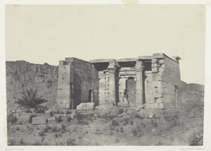 Tafeh temploma (ókori Taphis), Núbia alkotó: Maxime Du Camp