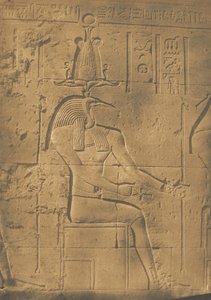Thoth Ibiocephalus, a levelek istene Philae-ban, 1850. április. alkotó: Maxime Du Camp