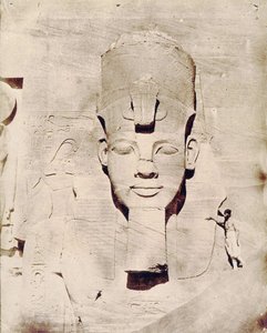 Utazás Egyiptomba Flaubert-tel, fotója Maxime Du Camp. Abu Simbel kolosszusa (Abu Simbel).