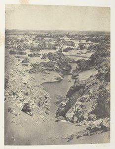 Vue Cavalière De La Seconde Cataracte; Nubie, 111. tábla az "Egypte, Nubie, Palestine et Syrie" albumból (1852) alkotó: Maxime Du Camp