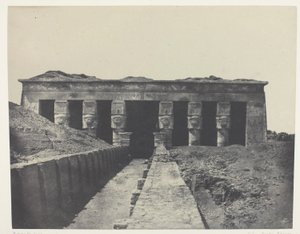 Általános nézet, Dendera nagy temploma (Teutyres), Felső-Egyiptom alkotó: Maxime Du Camp