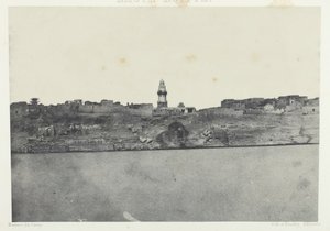 Esneh általános képe, Felső-Egyiptom, 184951, nyomtatva 1852. alkotó: Maxime Du Camp