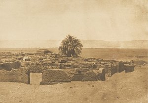 Herment falu látképe, 1849-50. alkotó: Maxime Du Camp