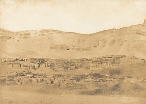 Garara falu látképe, 1850. alkotó: Maxime Du Camp