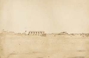 Luxor romjainak általános képe, Nyugat-Thébából, 1849-50. alkotó: Maxime Du Camp