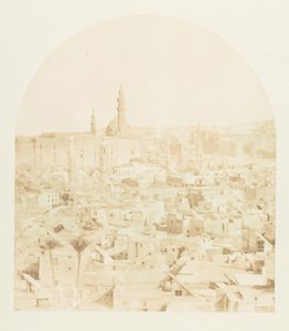 Kairó általános képe, a Tegloun mecsetből, 1849. december – 1850. január. alkotó: Maxime Du Camp