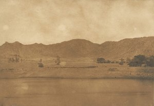 Kilátás Philae északkeleti részéből - Kolokina falu, 1849-50. alkotó: Maxime Du Camp